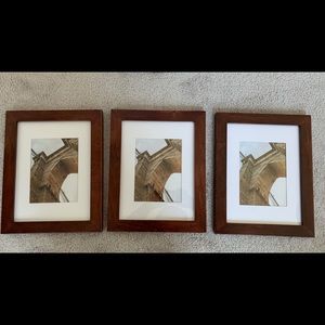 3 - 9x12 Inch Picture Frame (Brown)